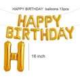 Load image into Gallery viewer, Happy Birthday Balloons Banner Set (Gold)
