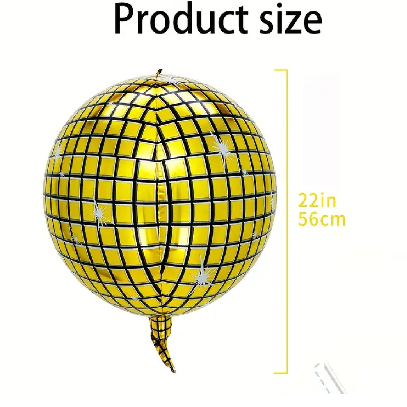 Gold Disco Ball Balloon