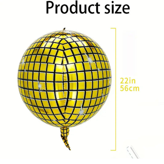 Gold Disco Ball Balloon