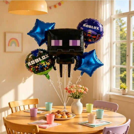 Minecraft & Roblox Foil Balloon Set