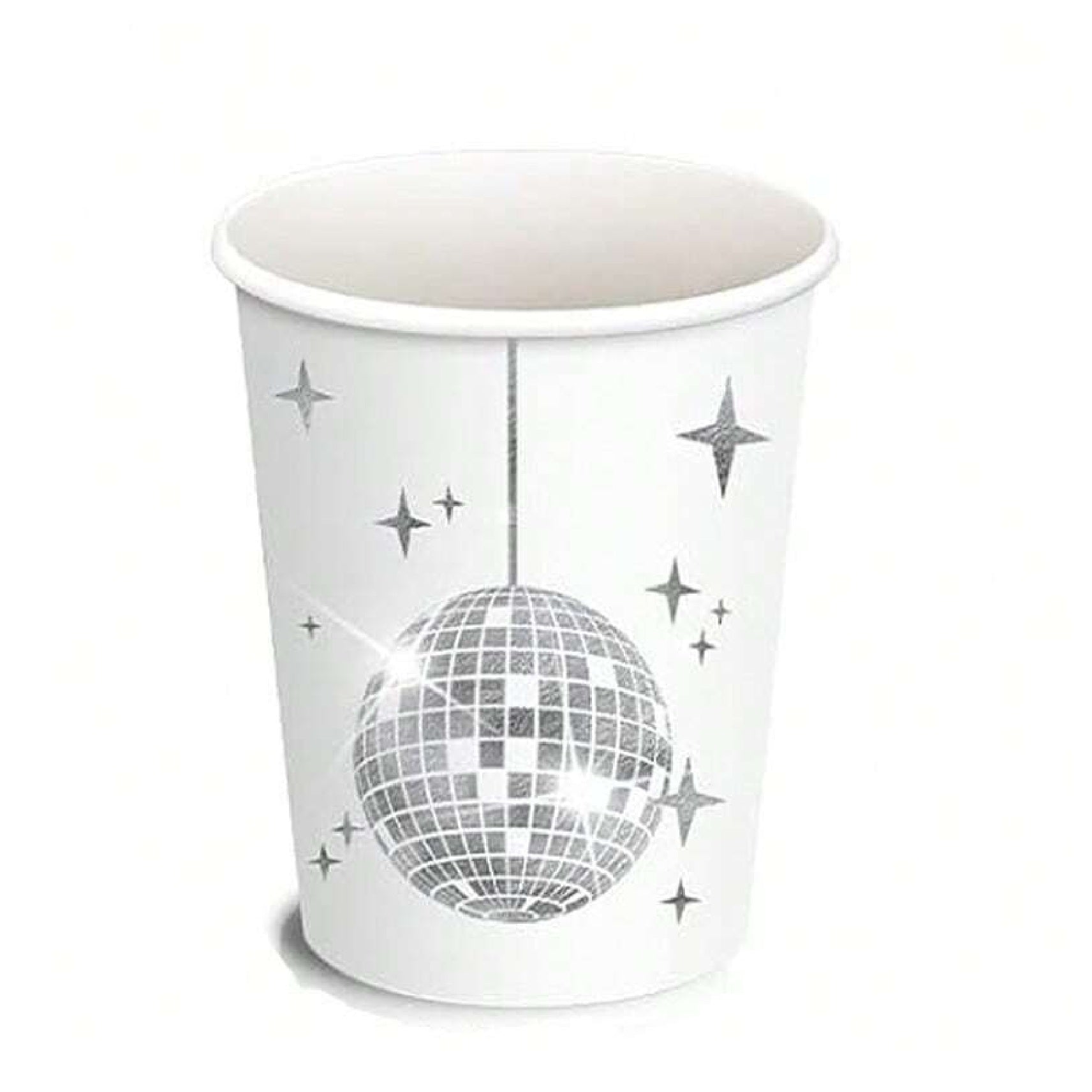 Disco Theme Cup Set White