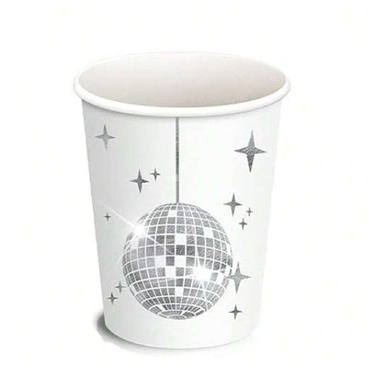 Disco Theme Cup Set White