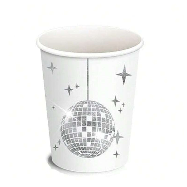 Disco Theme Cup Set White