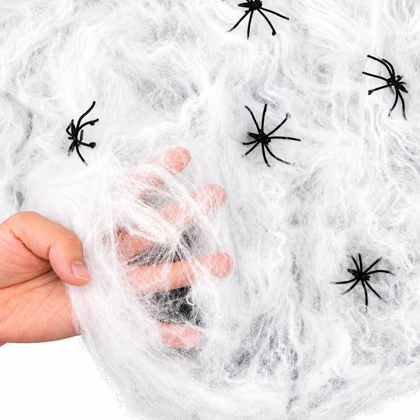 Spooky Spider Web Decoration with 20 Spiders