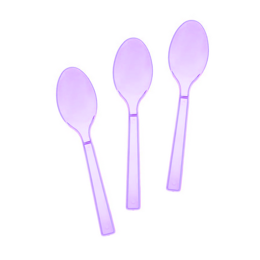 Carousel Stripe Party Theme Cutlery Set (Spoons - Purple)