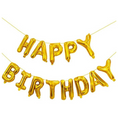 Load image into Gallery viewer, Happy Birthday Balloons Banner Set (Gold)
