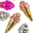 Load image into Gallery viewer, Disco Ice Cream Cone Decoration
