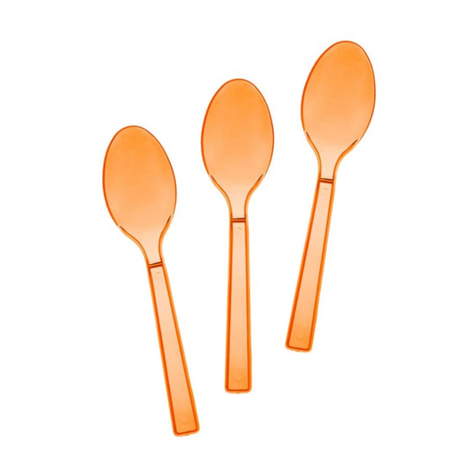 Carousel Stripe Party Theme Cutlery Set (Spoons - Orange)