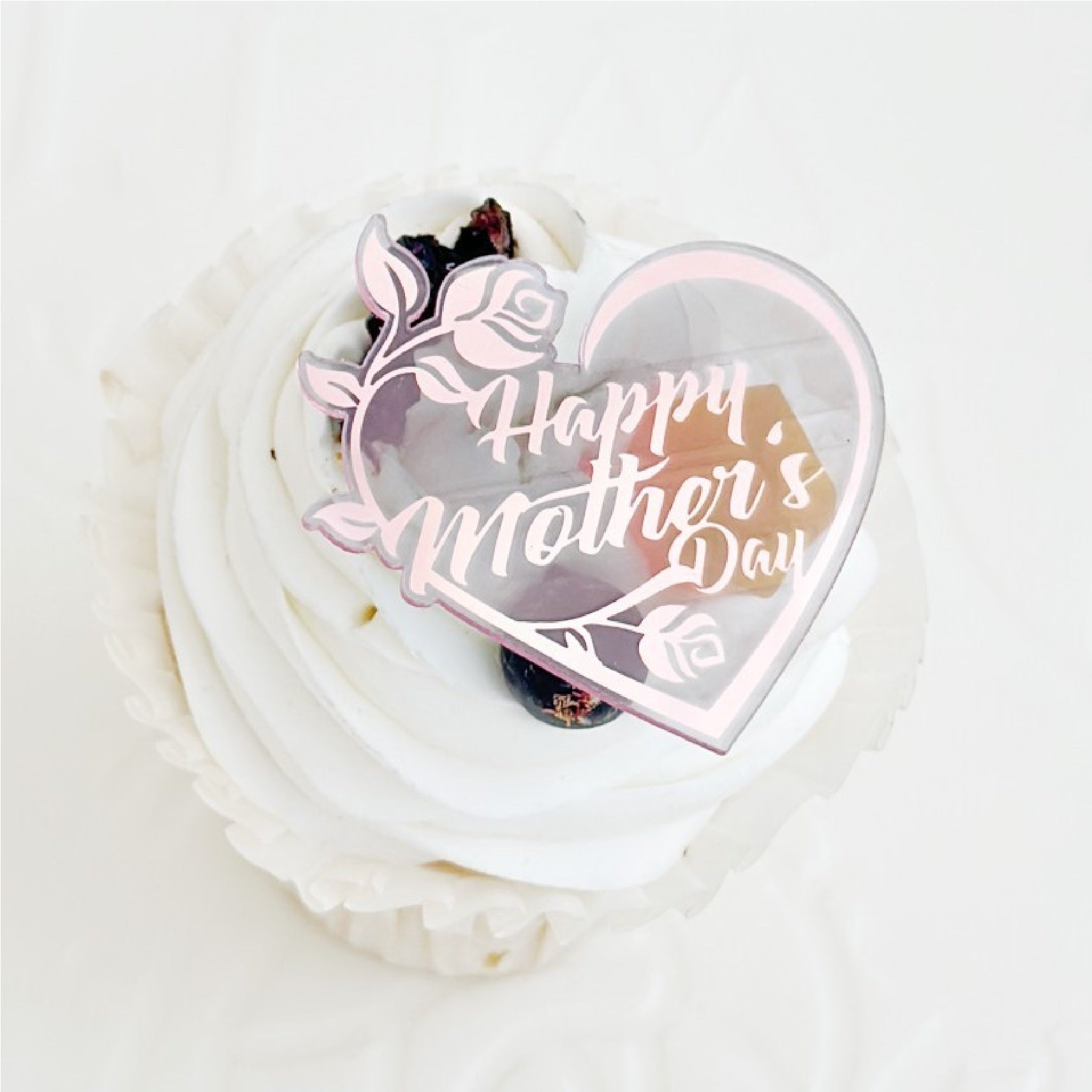 Happy Mother's Day Cup Cake Topper (Pink)