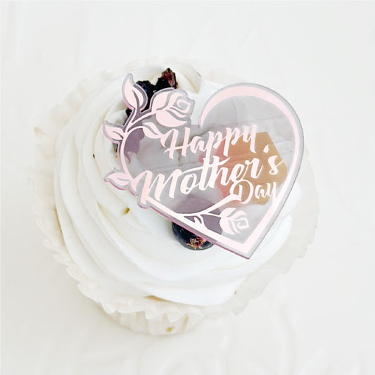Happy Mother's Day Cup Cake Topper (Pink)