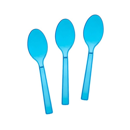 Carousel Stripe Party Theme Cutlery Set (Spoons - Blue)