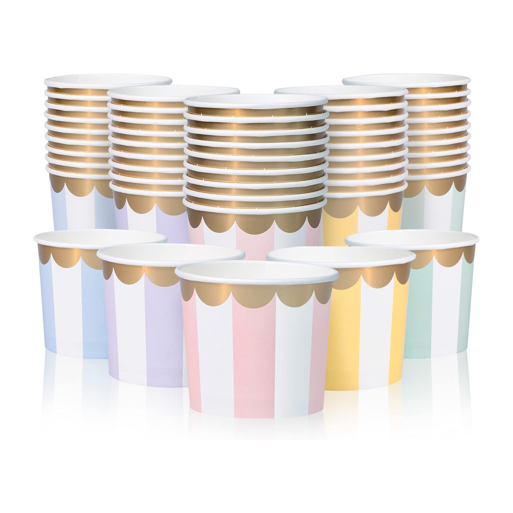 Carousel Stripe Party Theme Paper Cups Set – Ribbontique