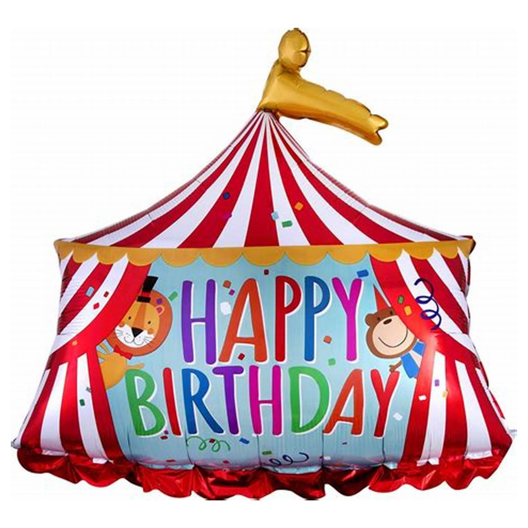 Circus Tent Carnival Foil Balloon