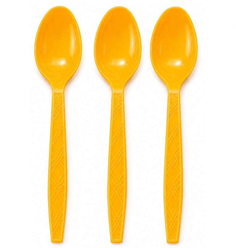 Yellow Orange Cutlery Set (Spoon)