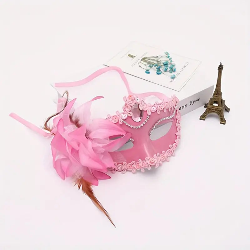 Elegant Lily Flower Mask for Parties