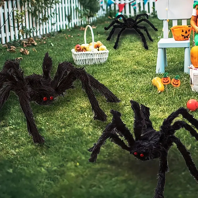 Spiders Giant Fake Scary Spider - 3 Pcs