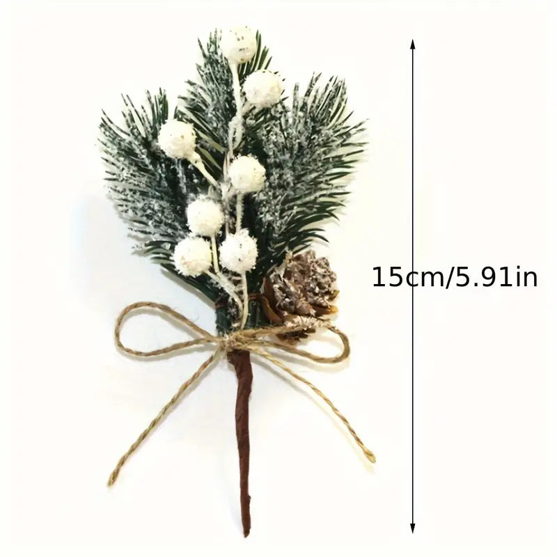 Christmas Pine Picks Ornaments 15cm