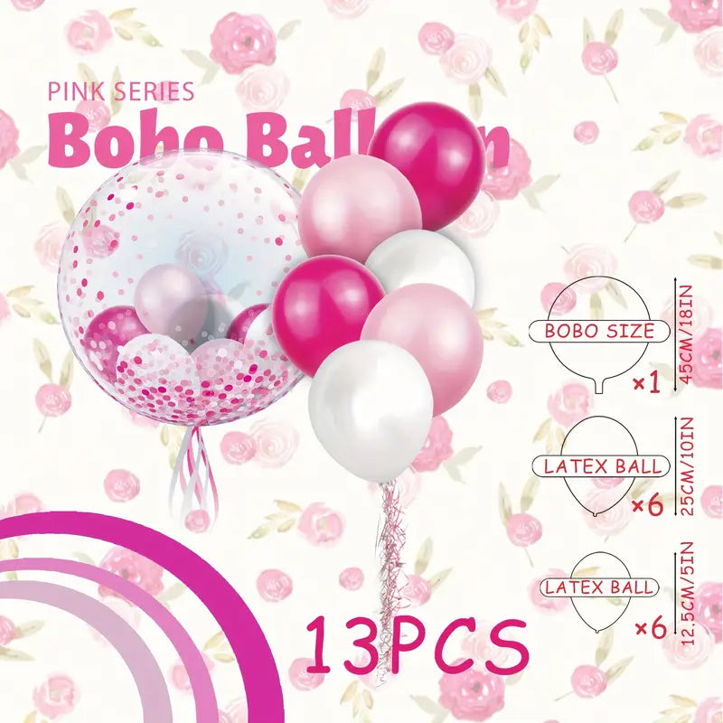 Pink Series Bobo Balloons Set