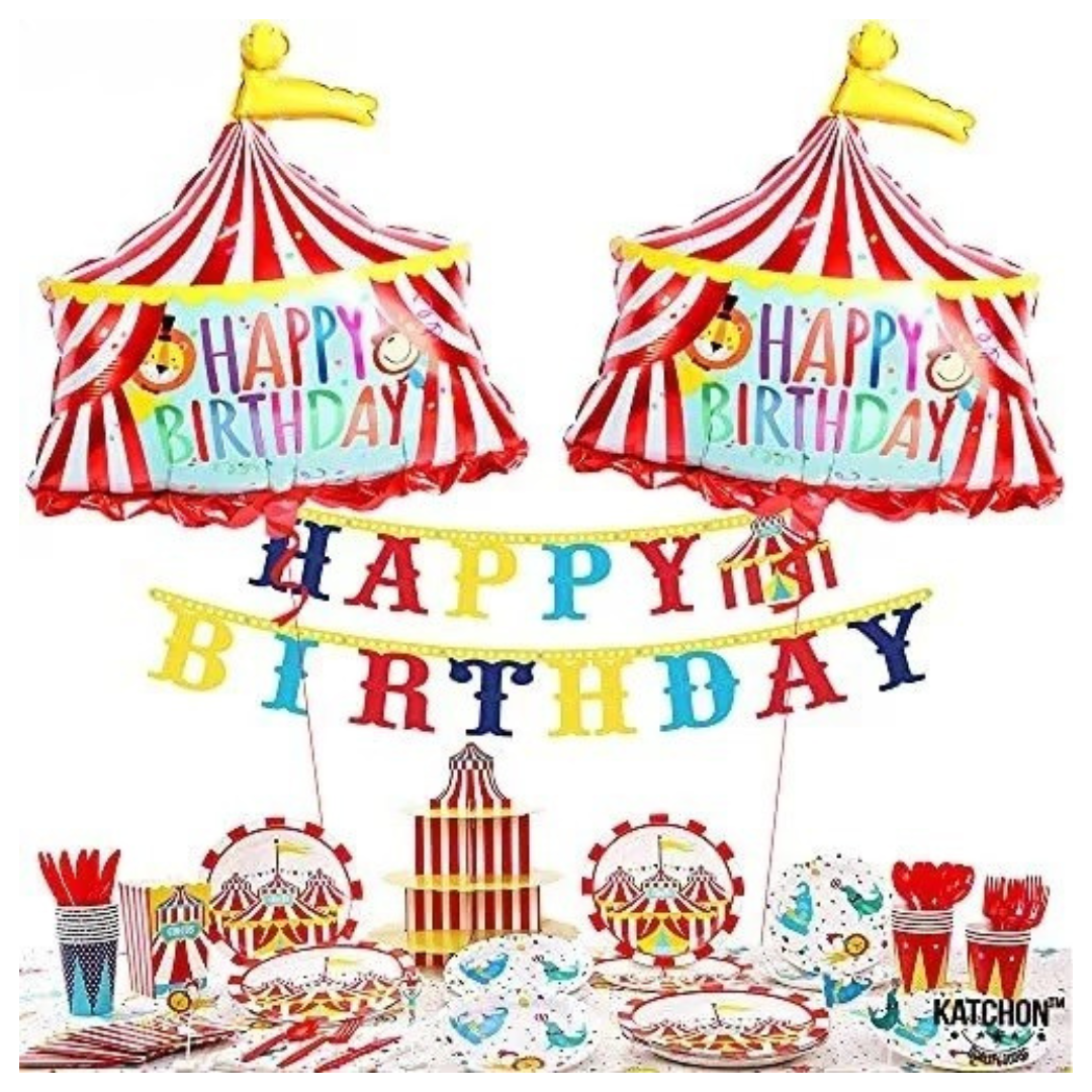 Circus Tent Carnival Foil Balloon