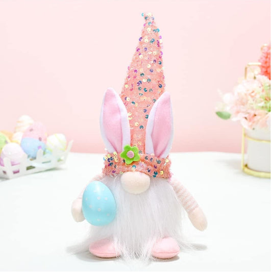 Light Up Gonk Easter Bunny Plush (Pink)