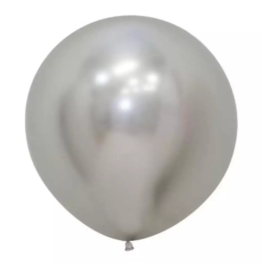 18 Inch Chrome Balloons (Silver)
