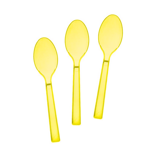 Carousel Stripe Party Theme Cutlery Set (Spoons - Yellow)