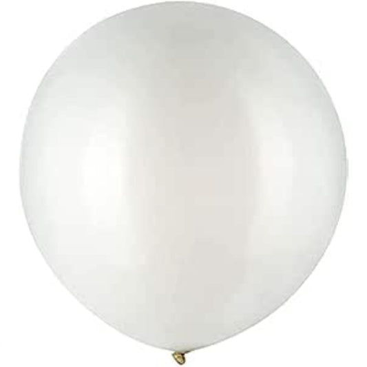 Helium 18 Inch Standard - White Balloons