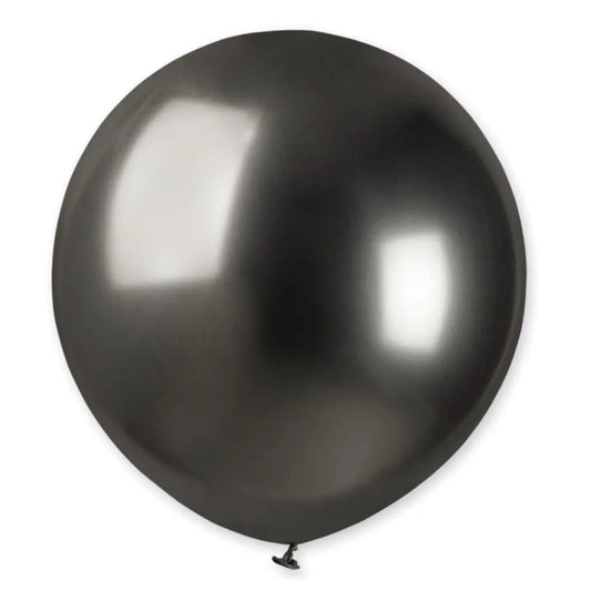 18 Inch Chrome Balloons (Black)