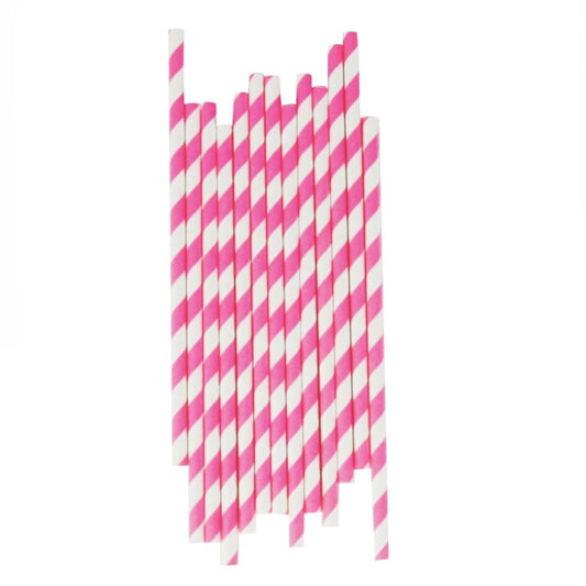 Angle & Stitch Theme Pink Straw