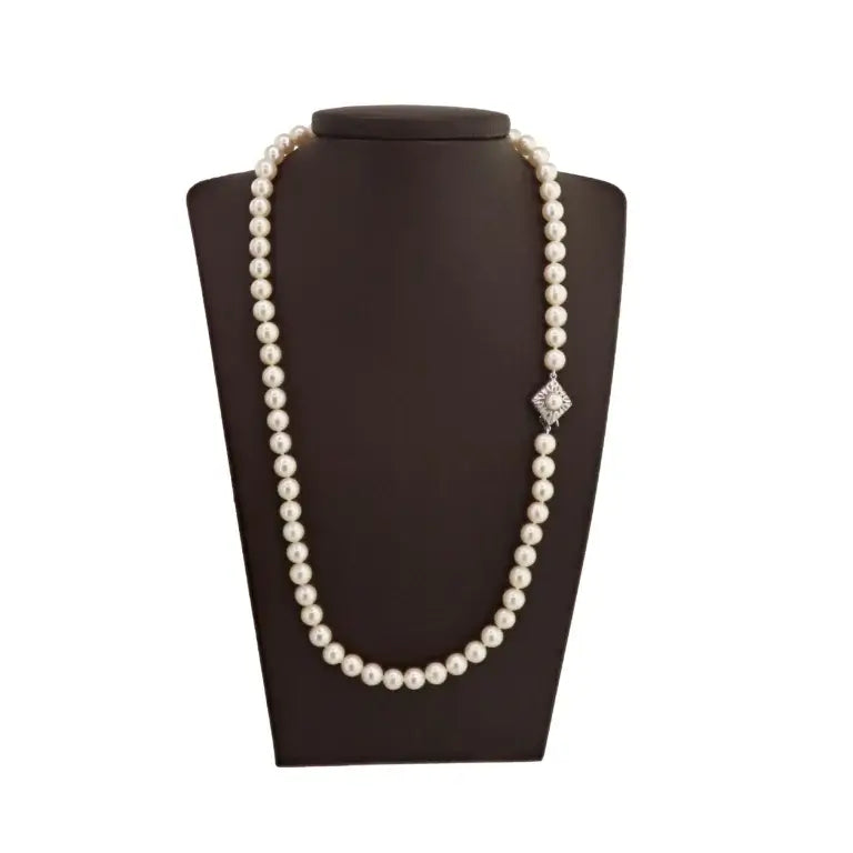 Pearl Necklace and Mannequin Holder