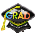 Load image into Gallery viewer, Huge Black Graduation Cap Balloon
