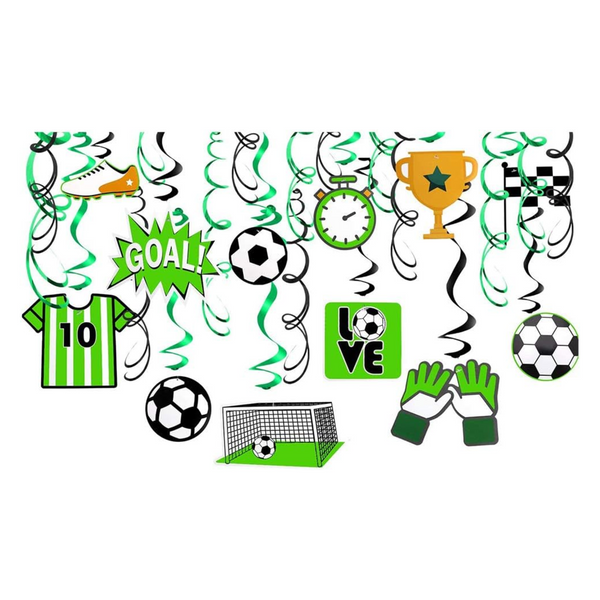 Football Theme Hanging Swirl Garland Set