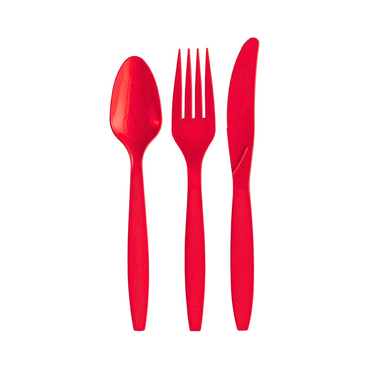 Red Swirl Tableware Set