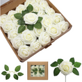 Load image into Gallery viewer, Artificial White Roses Bouquets Box Set
