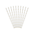 Load image into Gallery viewer, Golden Flower Ivory Paper Straws Set
