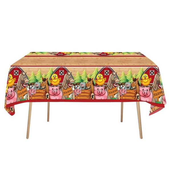 Farm Theme Birthday Party Table Cover