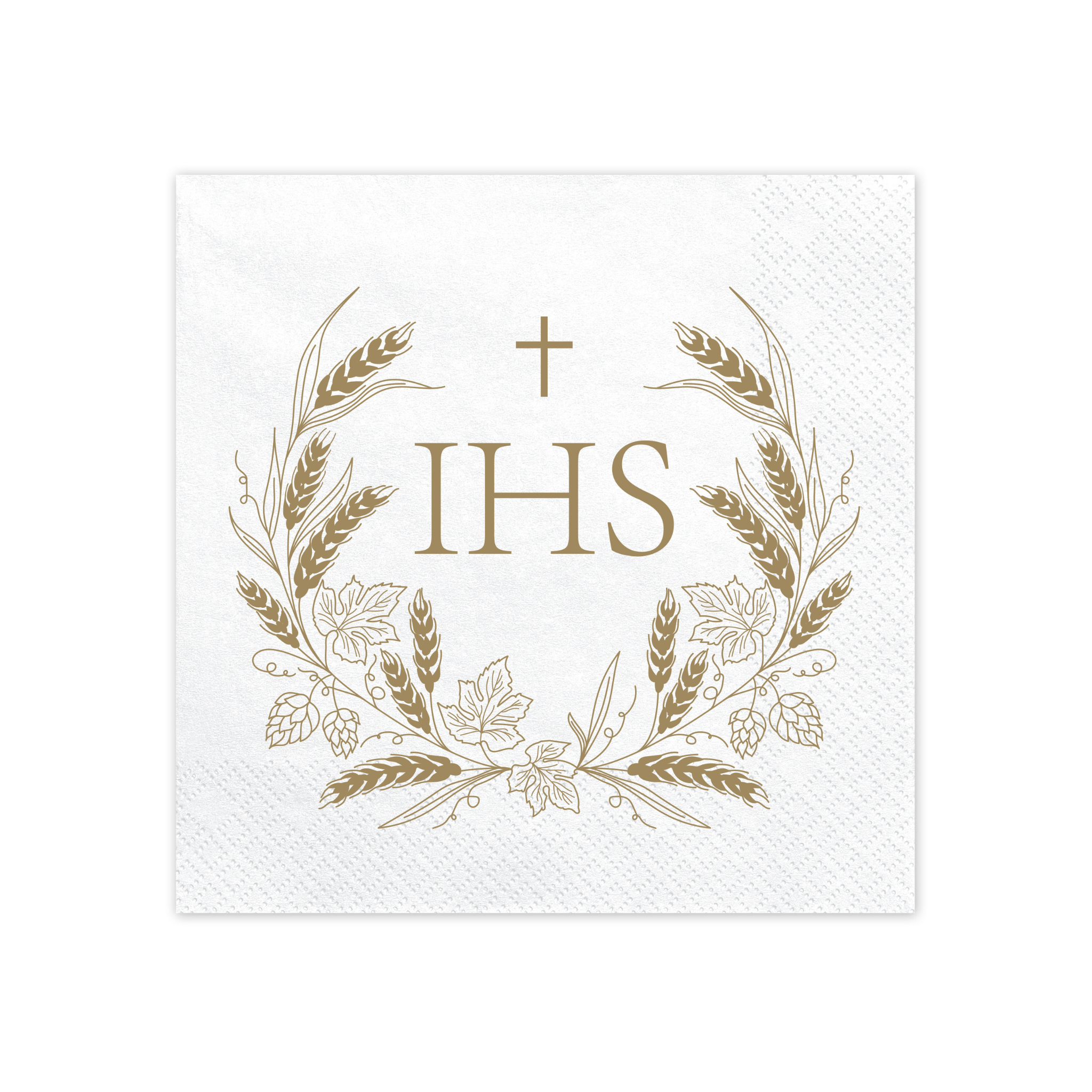 Holy Communion Napkins - "IHS" Inscription Set