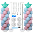 Load image into Gallery viewer, Balloon Column Kit Set of 2 Metal Adjustable Balloon Stand (Balloons excluded)
