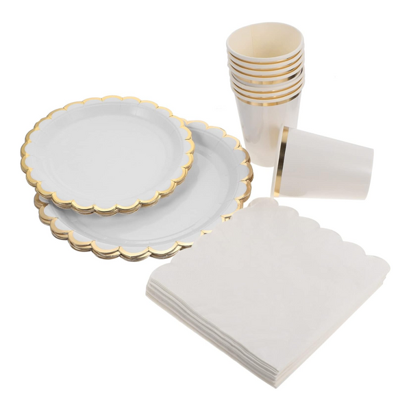 White Party Tableware Set
