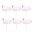 Load image into Gallery viewer, Swan Cupcake Toppers Set
