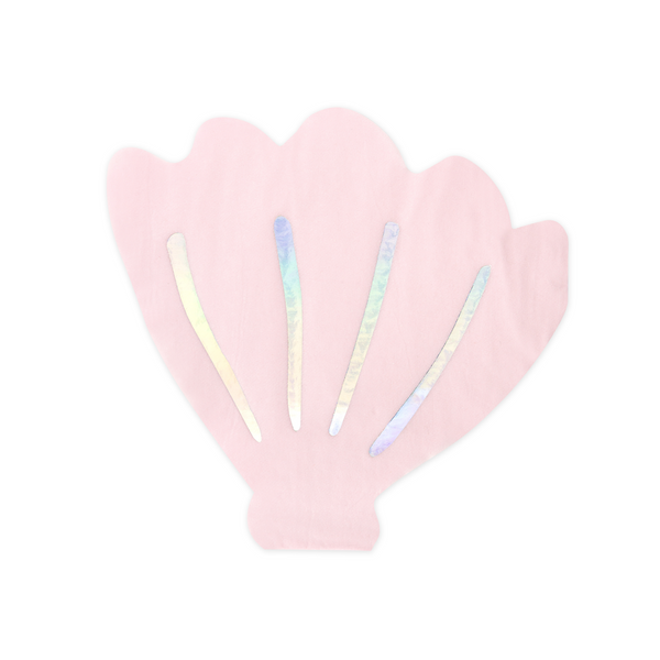 Iridescent Shell Paper Napkins Set