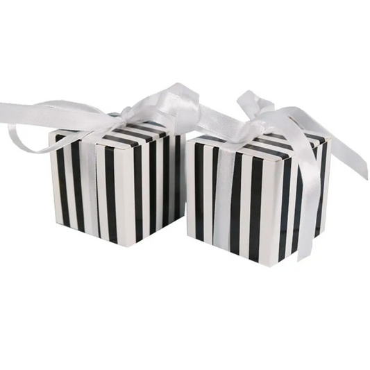 Striped Party Favor Box Set