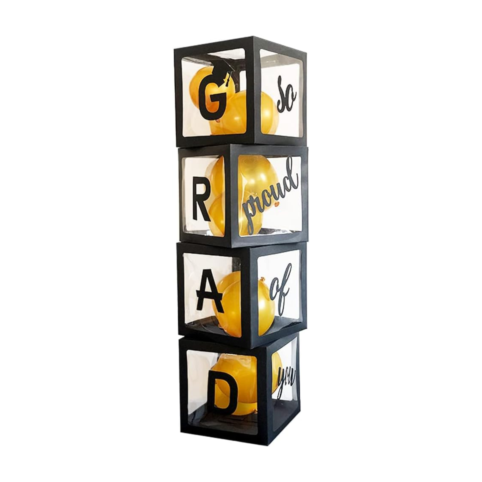 Graduation Black Balloon Boxes Set – Ribbontique