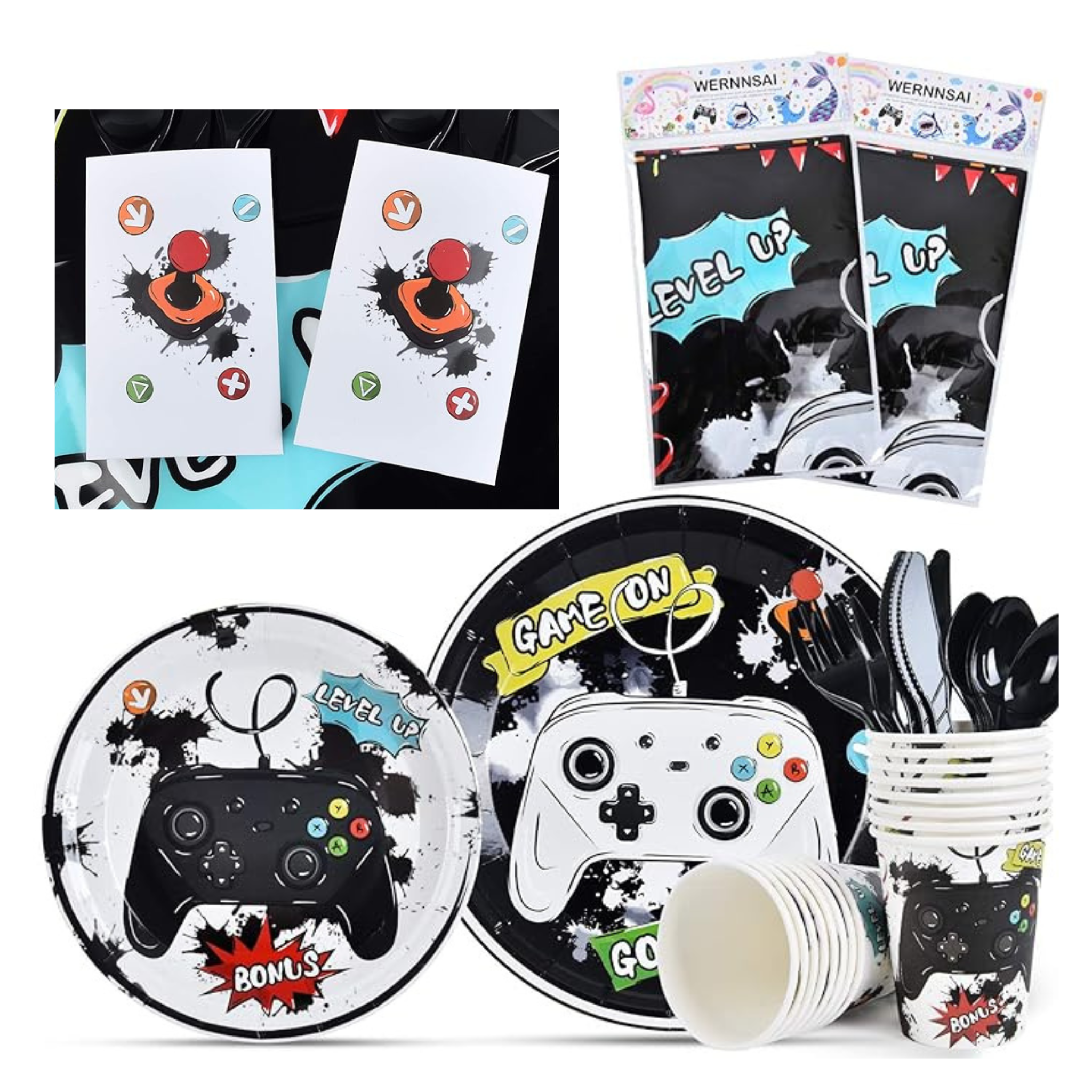 Gaming Theme Party Tableware Set