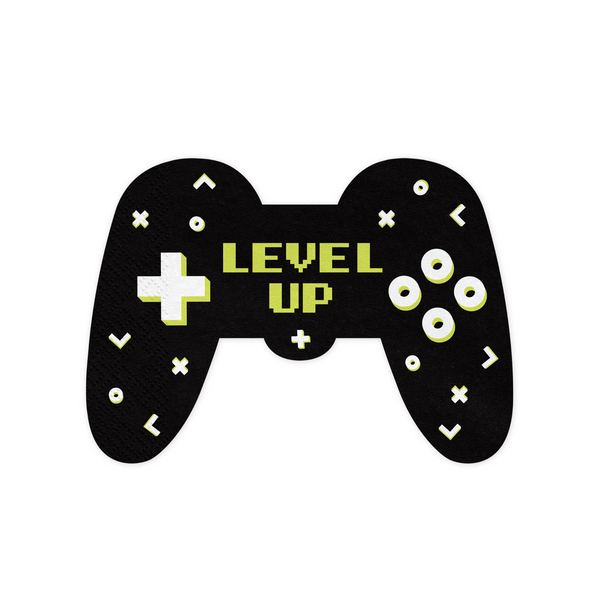 Gaming Controller Shaped Napkins Set