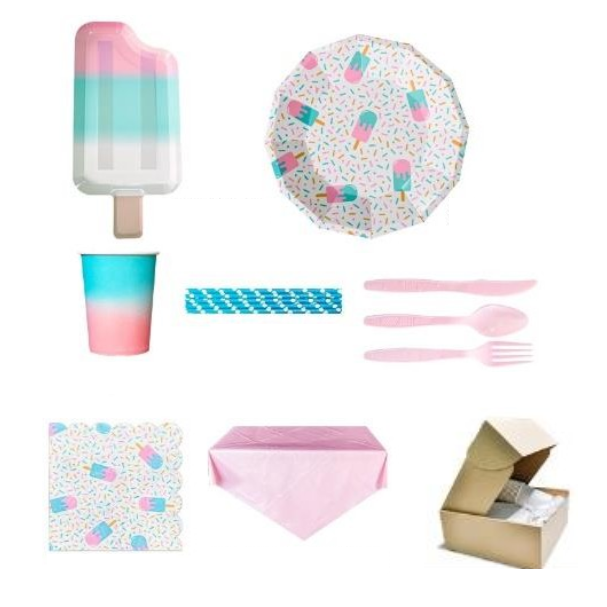 Candy Land-Themed Tableware Set