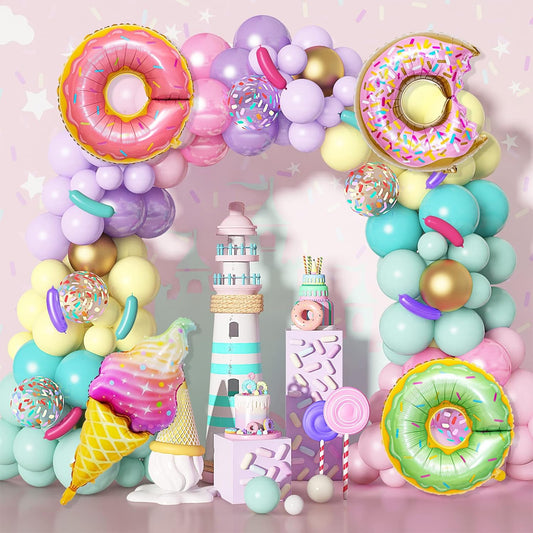 Candy Land Theme Balloon Arch Decorations