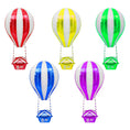 Load image into Gallery viewer, Rainbow Hot Air Foil Balloons
