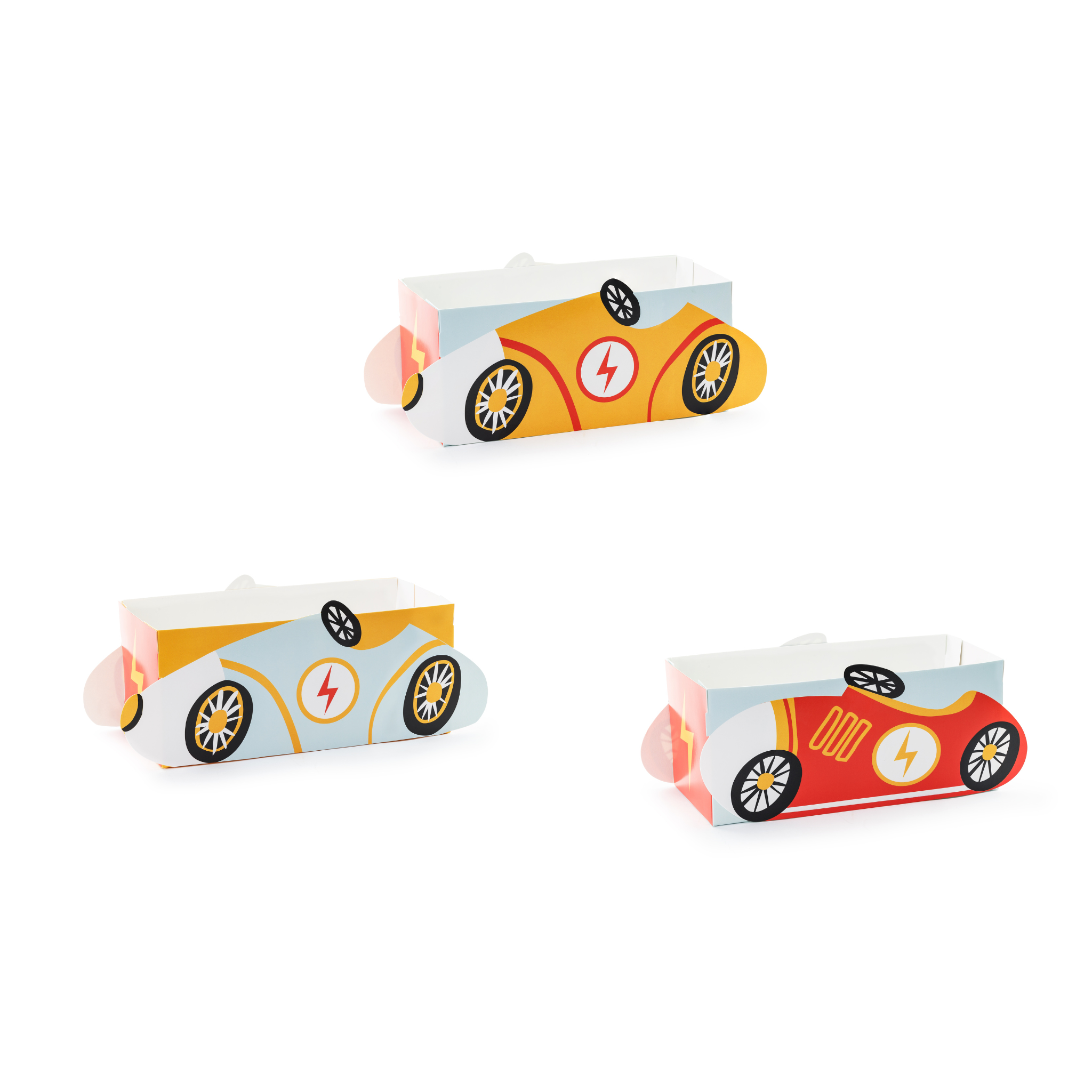 Race Car Snack Boxes Set