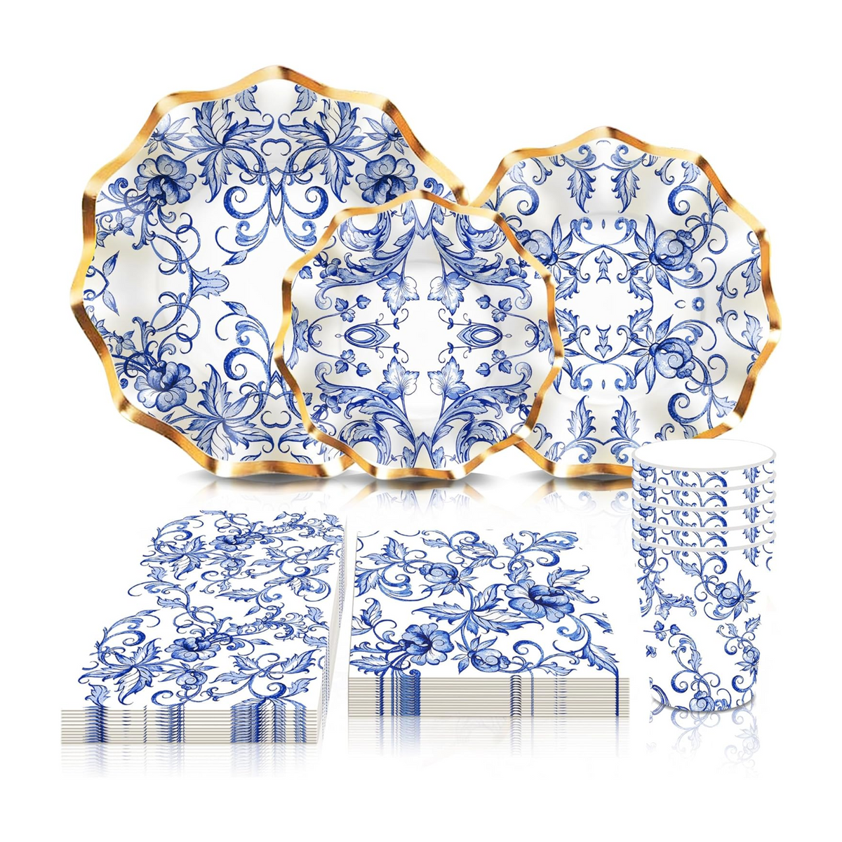 Blue White Chinoiserie Tableware Set